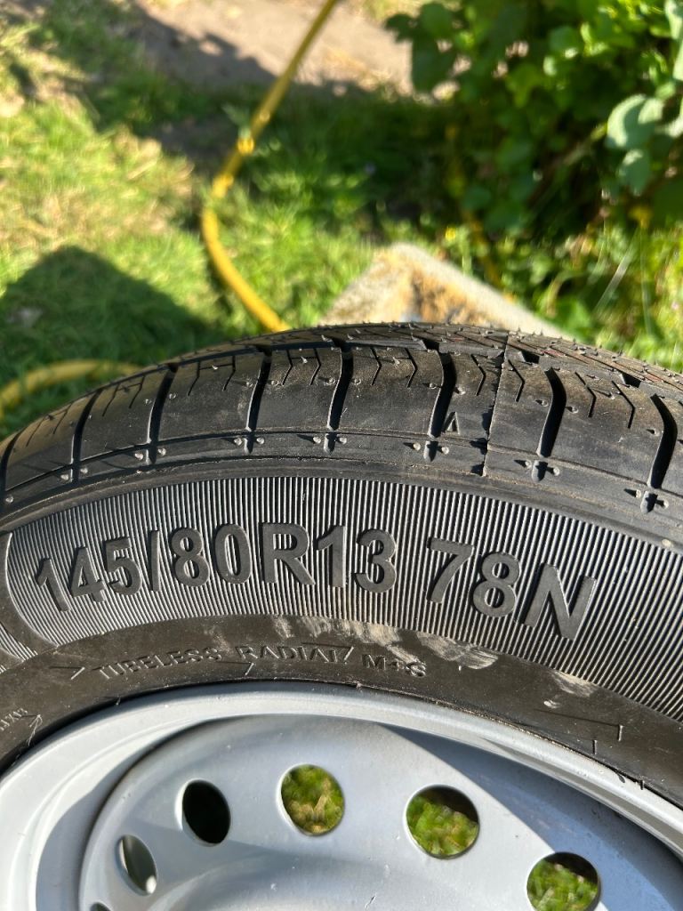Brand new wheel and tyre