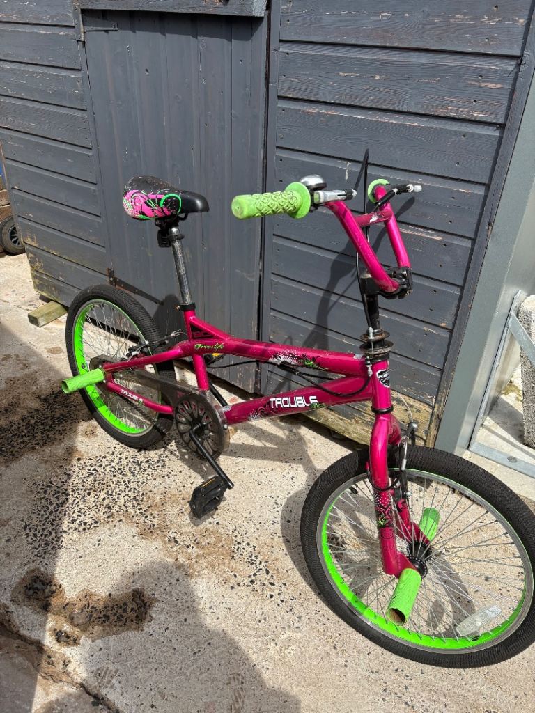 BMX 'Trouble' Bike – Pink & Green