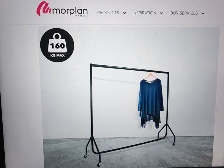 Clothes Rail - heavy duty retail quality