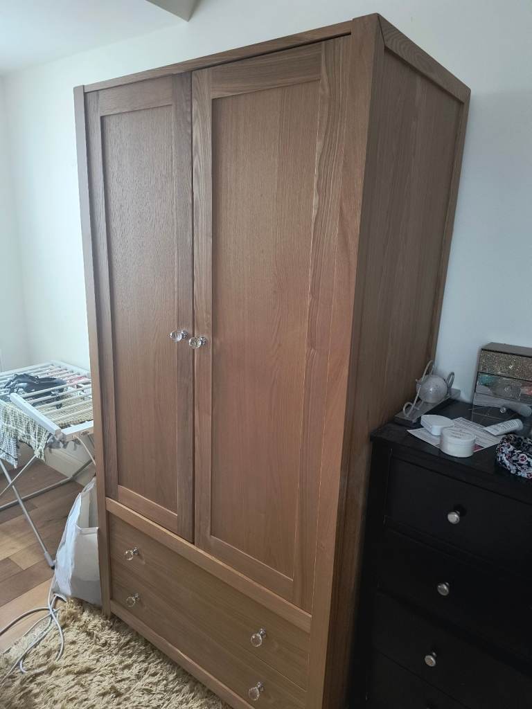 NEXT- Oak double wardrobe 