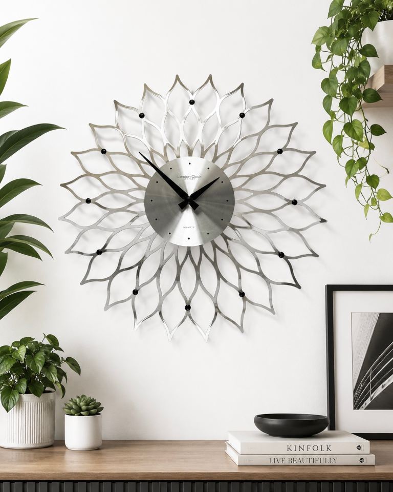 Sunflower Wall Clock London Company George Nelson Style 60s Interior design