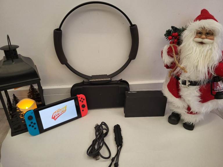image for Nintendo switch with ring fit game 