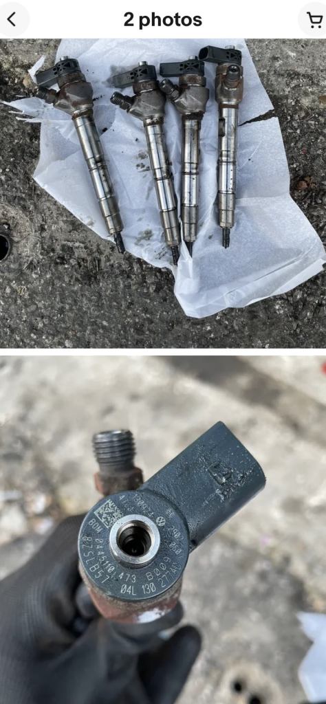 Skoda 1.6 tdi injectors full set 
