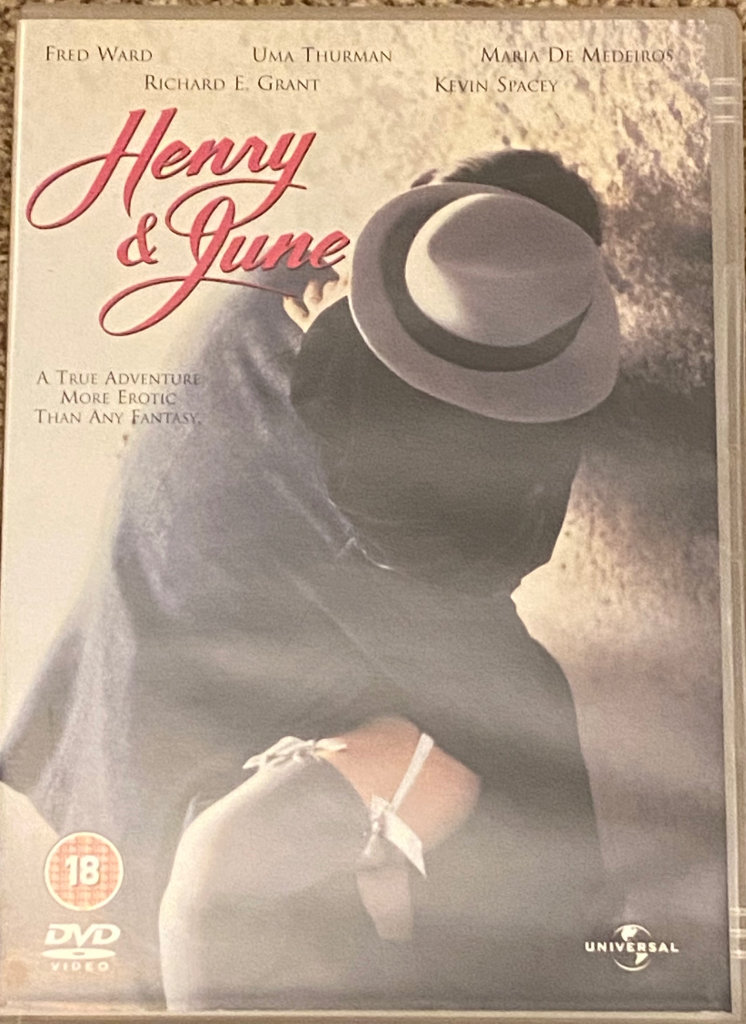 Henry+June, scarce erotic Uma Thurman movie DVD