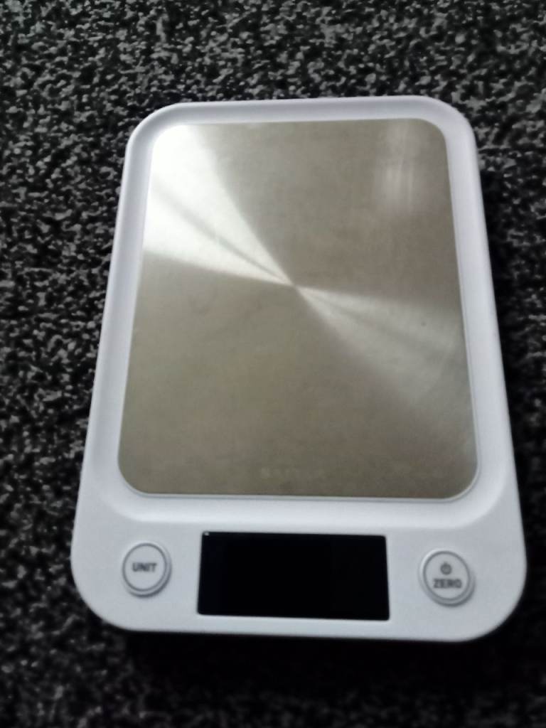 Salter White food weight scales for kitchen. Bolton