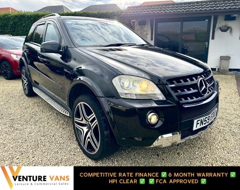 MERCEDES-BENZ M CLASS 6.2 ML63 V8 AMG Black Auto Petrol 2009
