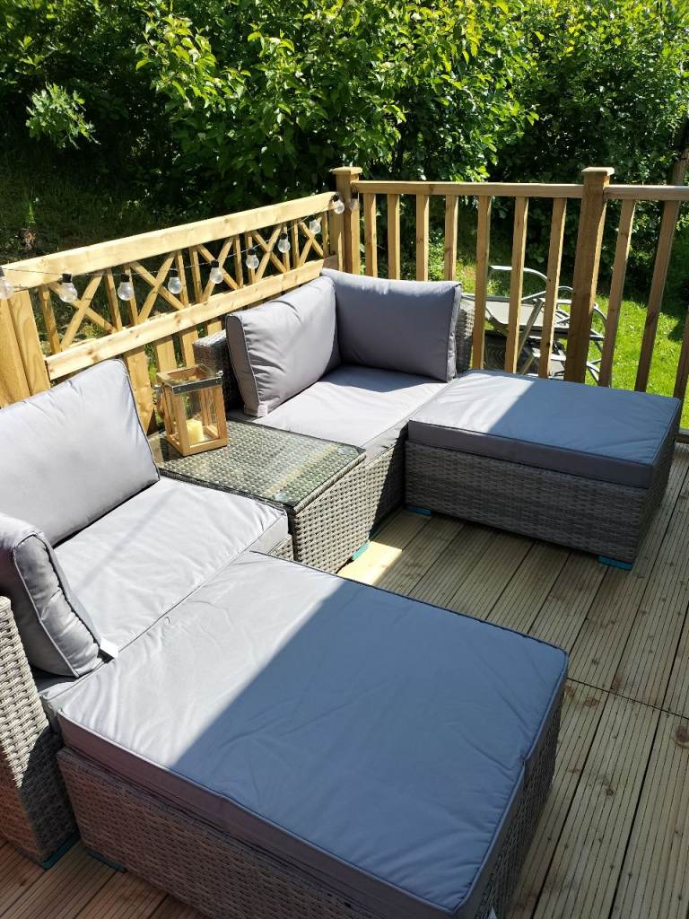 Garden sofa and table