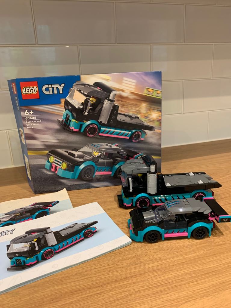 LEGO City Race Car and Car Carrier Set 60406 – As Good As New
