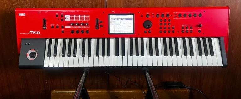 KORG M50-61 61-Key Compact Music Workstation RED Limited edition