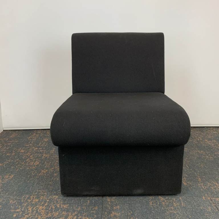 Black Fabric Reception Seat SO-1060