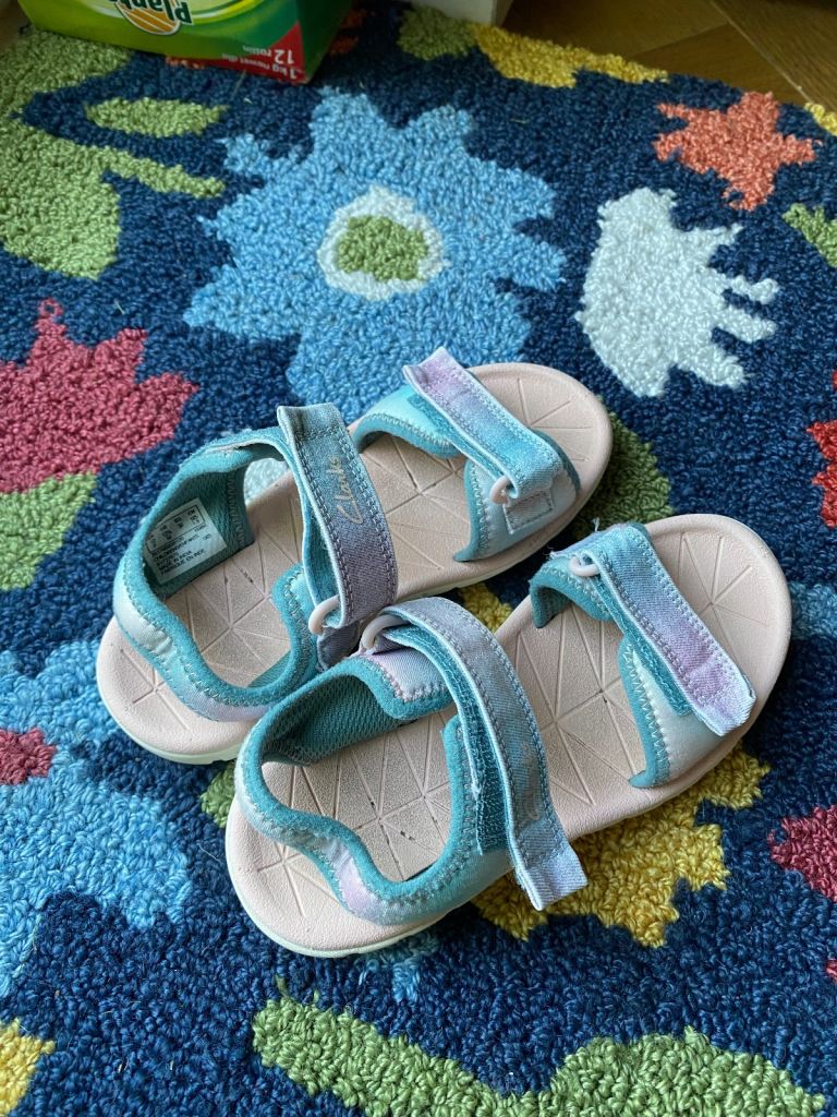 Clarks sandals girls 12F