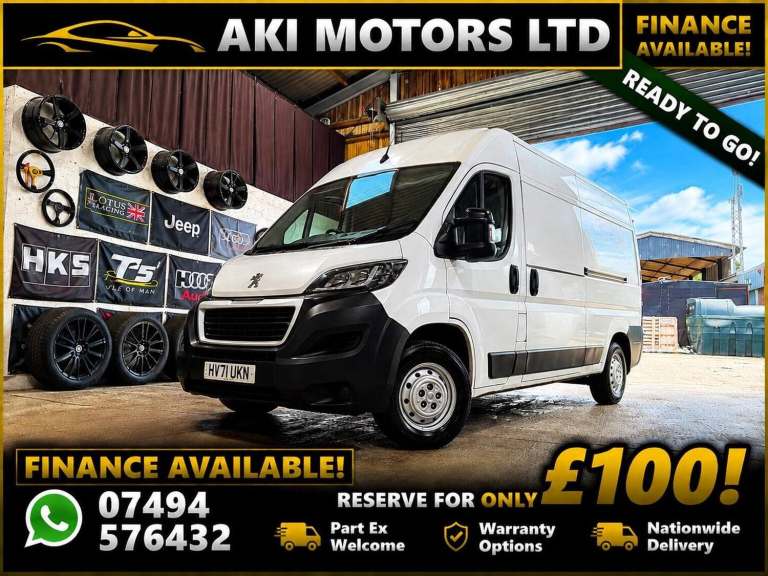 2021 Peugeot Boxer 2.2 BlueHDi 335 Professional L3 H2 Euro 6 (s/s) 5dr Panel Van Diesel Manual
