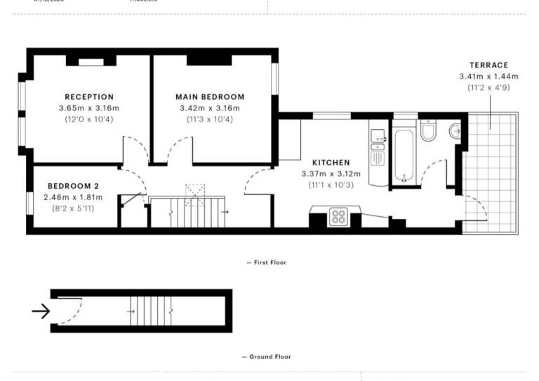 2 bed period flat in Southwark