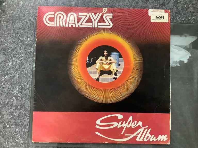 1978 Crazy “crazy’s super album” reggae vinyl LP Barbados cut