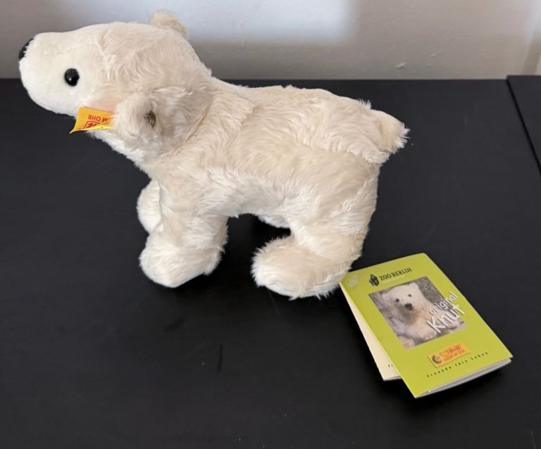 Steiff Original Knut Polar Bear Collectible Plush Toy, As New