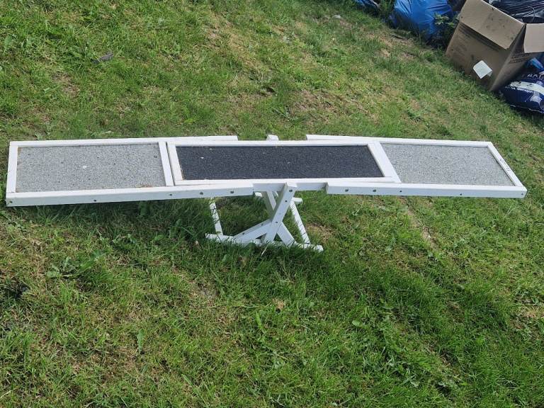Dog agility seesaw