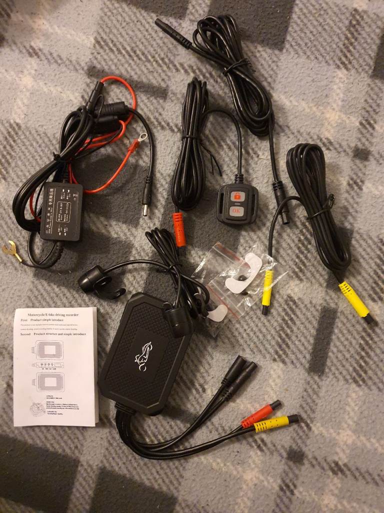 Motorcycle CCTV kit full HD 2 cameras, DVR. NEW