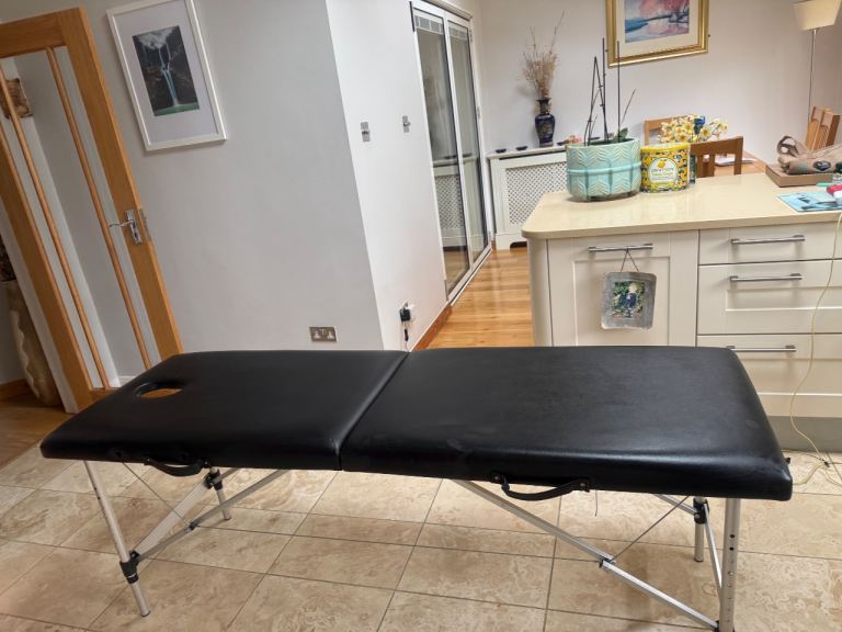 OPEN TO OFFERS Black Folding Massage/Therapy Couch - Good Condition