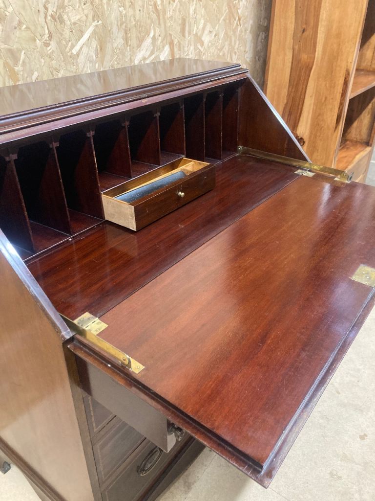 Delivery can be arranged  Georgian period mahogany writing bureau