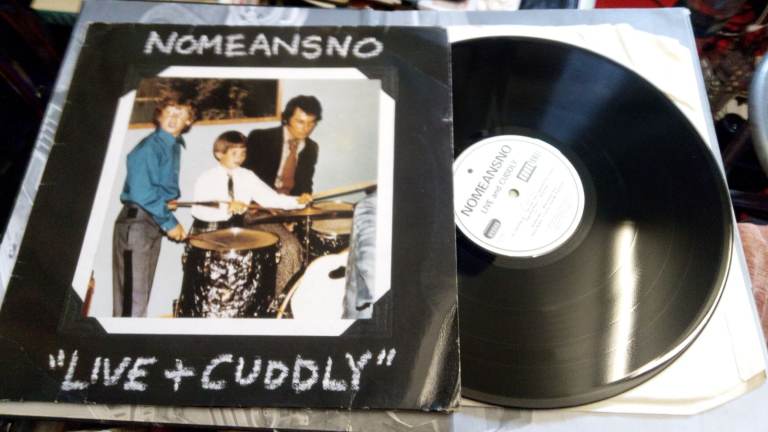 NOMEANSNO 2 RECORD VINYL SET 1991 LIVE AND CUDDLY 
