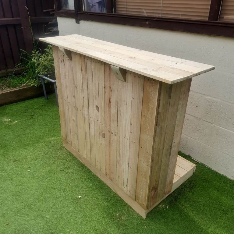 Wooden Garden Bar Free Local Delivery