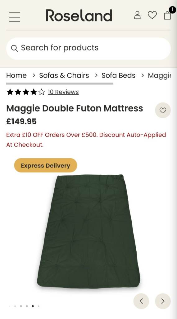 Futon Double Mattress 