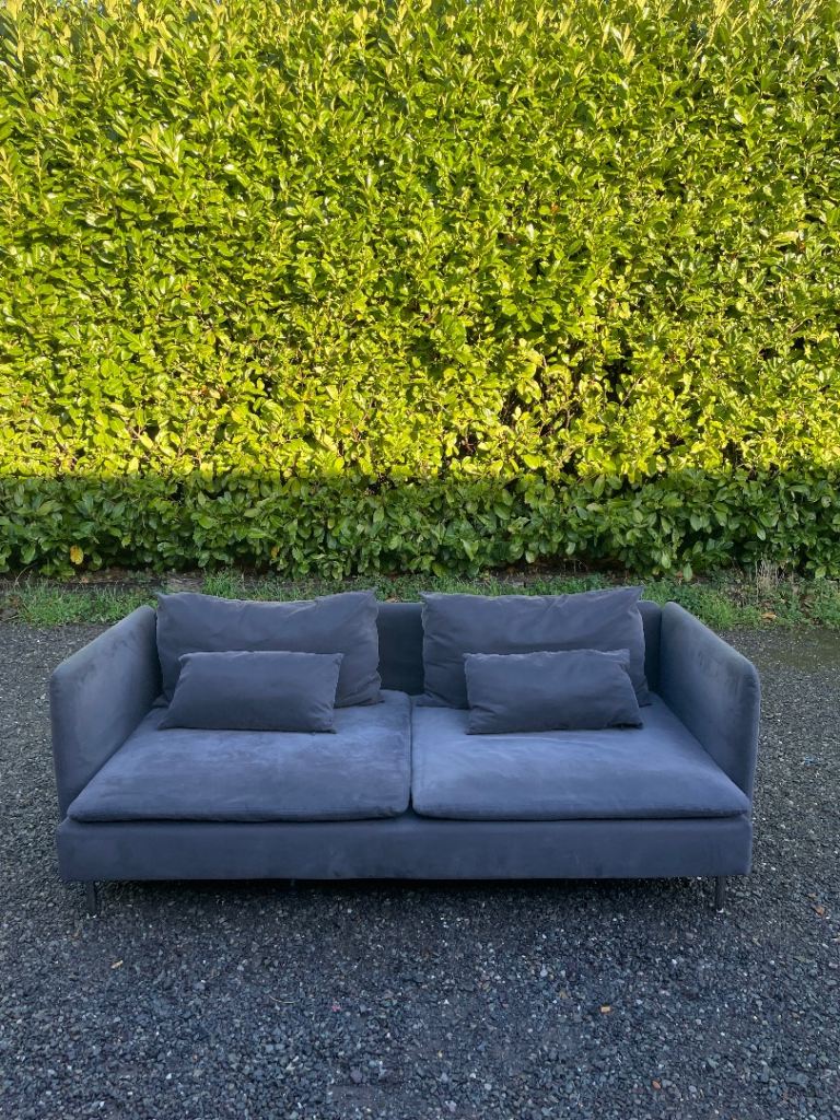 FREE DELIVERY 🥰🚚🥰 IKEA SODERHAMN DARK GREY LARGE 2 SEATER SOFA GOOD CONDITION 