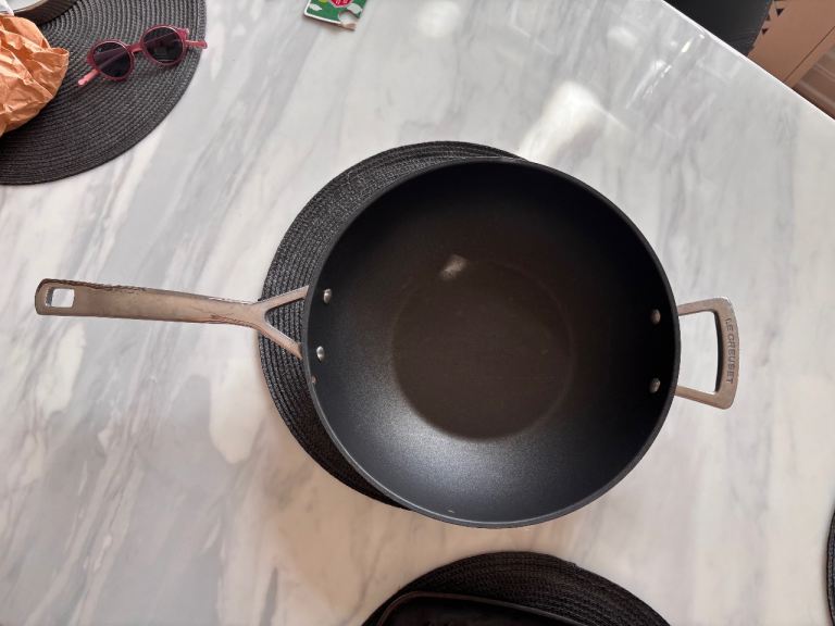 Le Creuset Toughened Non-Stick Deep Frying Pan - Very good condition