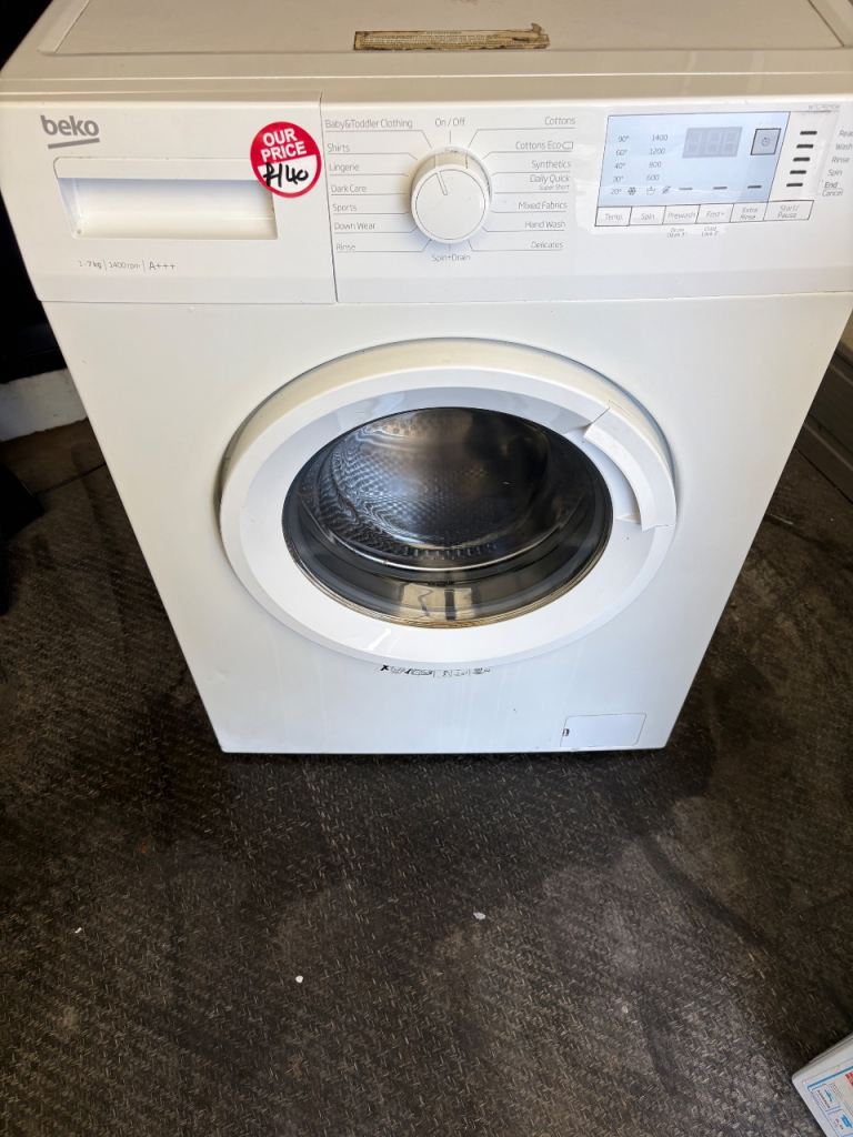Beko White Washing Machine £140 delivered - Good Condition, Ready to Use