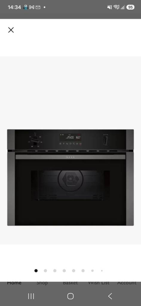 Neff N50 Microwave in Graphite Grey Brand new