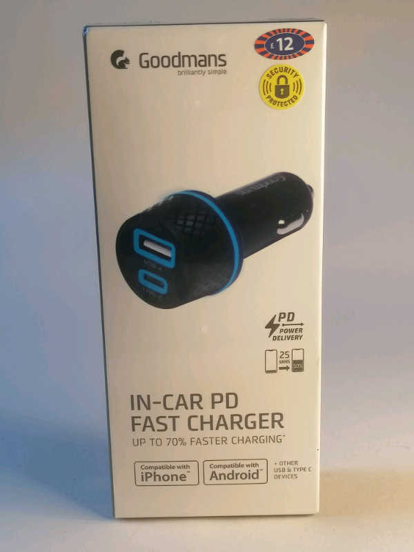 Fast charger. New model. Blue. 