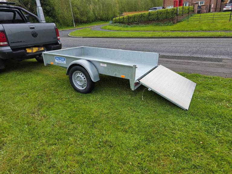 New Dale kane 7x4ft trailer with rear ramp steel floor