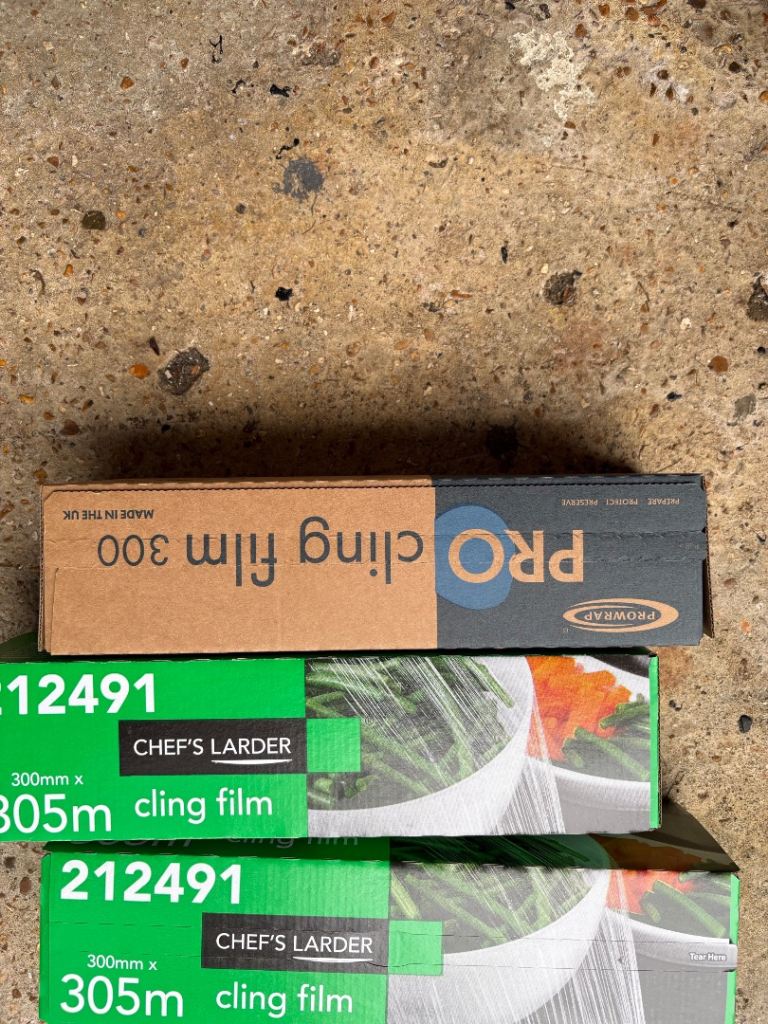 Restaurant grade cling film