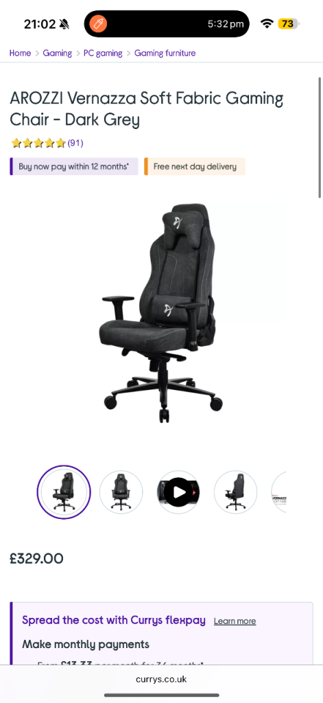 Gaming chair 