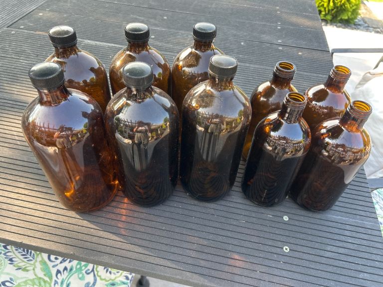 Large quantity of good quality and bottles in different sizes and need of a loving home