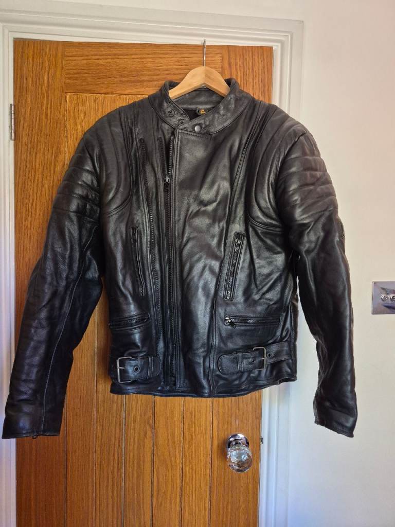 Leather biker jacket JTS