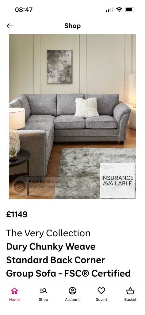 Corner sofa 5 seater