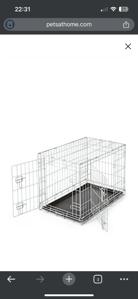 Pets at home Small dog crate 