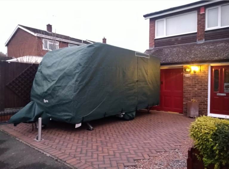 Full caravan cover made for Lunar Stellar 2 berth.