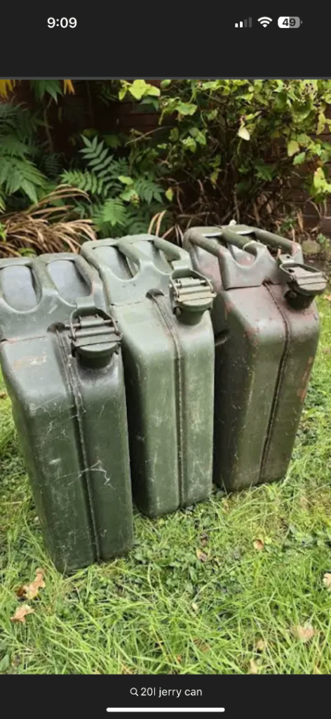 Diesel 80L with 20L petrol mixed.