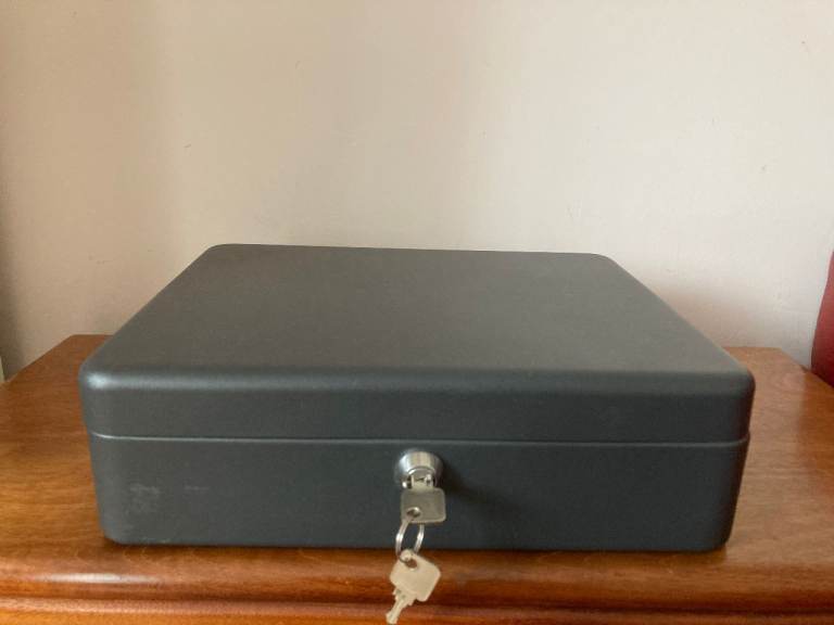 Lockable Wall Mounted Important Document Metal Cabinet (A4 Size) in Black Colour 