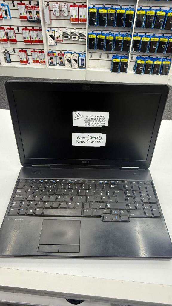 Like New Used Laptop WINDOWS 11 PRO DELL-INTEL CORE i3 4030U CPU @ 1.90 GHZ INTEL HD GRAPHICS 
