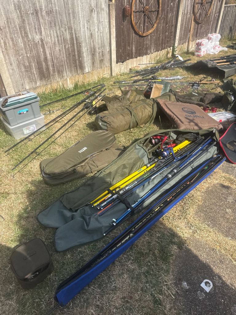Fishing Rods and Tackle - Various Sizes, Good Condition
