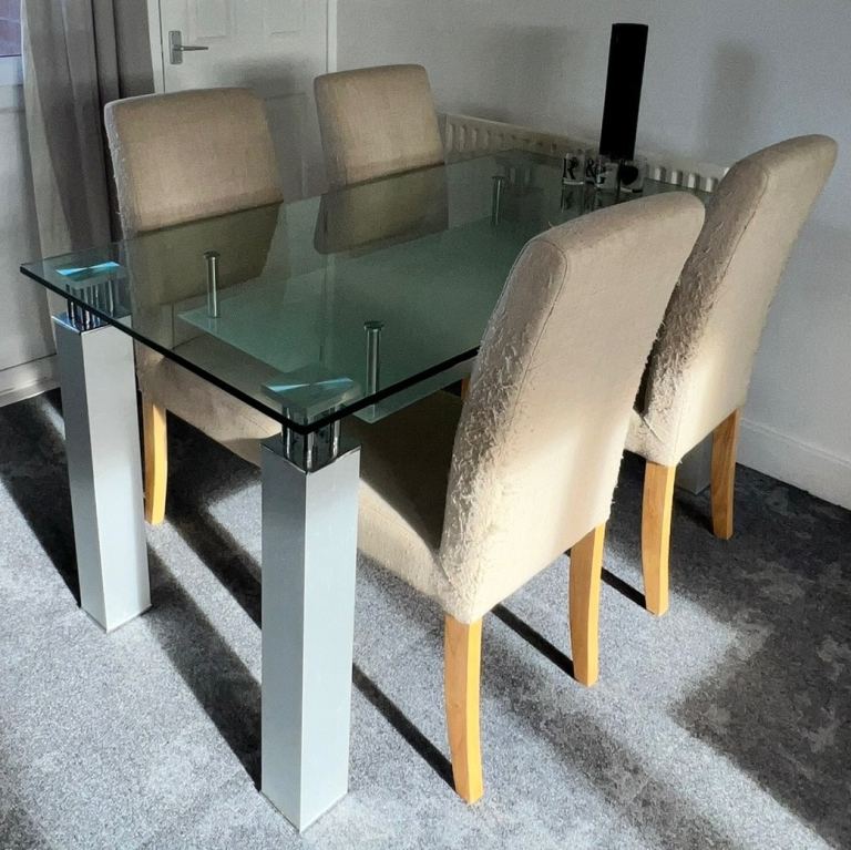 Solid Glass Dining table 