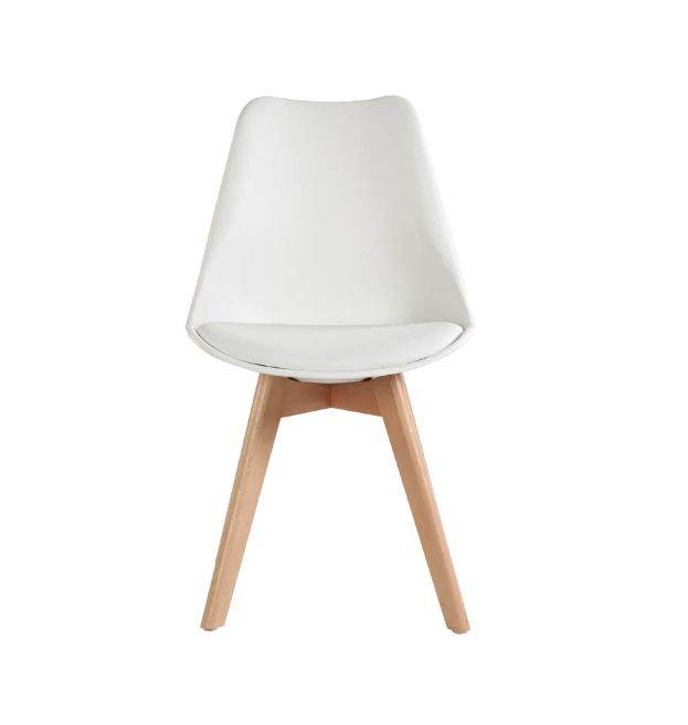 Set of 4 dining chairs, beech legs