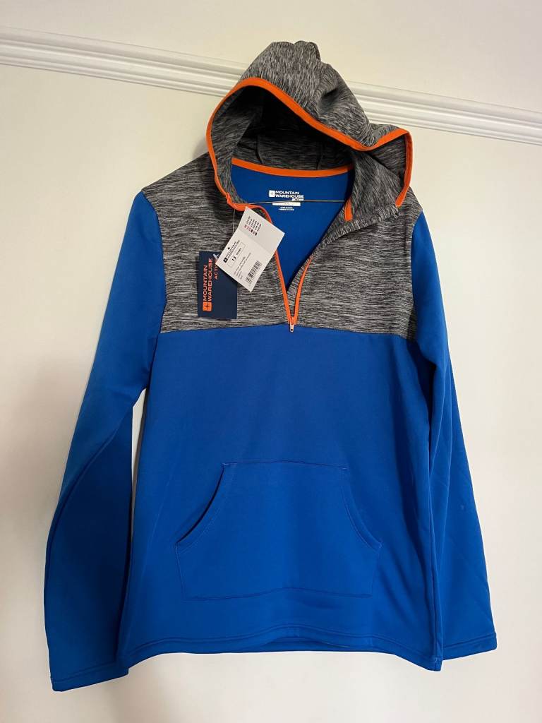 NEW UNUSED, Mountain Warehouse, ACTIVE Range, Space Dye thin Hoodie 13 years 13yrs, RRP £30