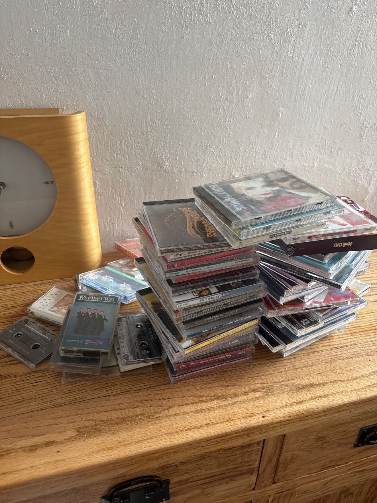 Large Job Lot of Music CDs and Cassettes – Various Genres