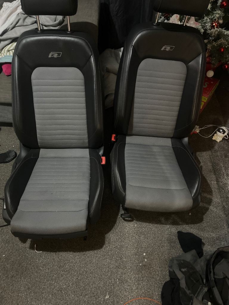 Vw golf 7.5 r electric half leather seats 