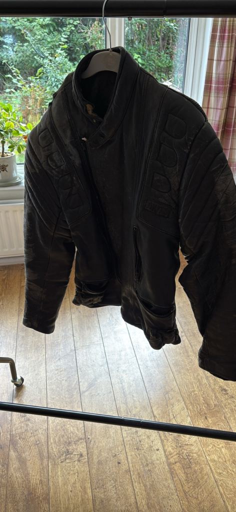 Bike Jacket with road rash
