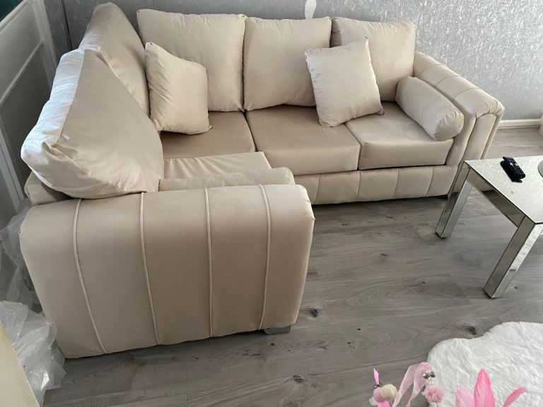 cream corner sofa